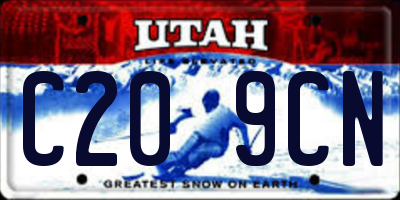 UT license plate C209CN