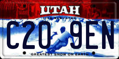 UT license plate C209EN