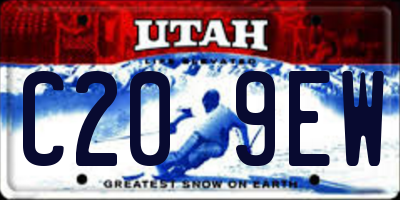 UT license plate C209EW