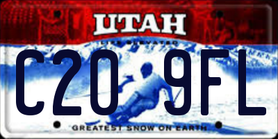 UT license plate C209FL