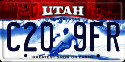 UT license plate C209FR