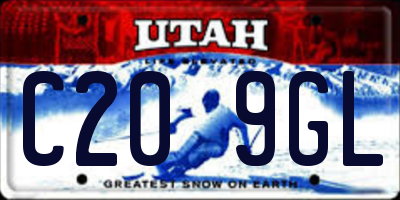 UT license plate C209GL
