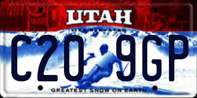 UT license plate C209GP