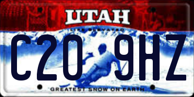 UT license plate C209HZ