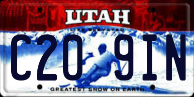 UT license plate C209IN