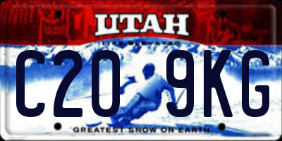 UT license plate C209KG