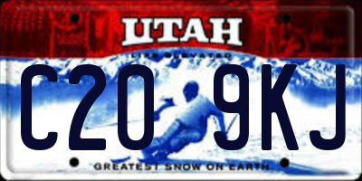 UT license plate C209KJ