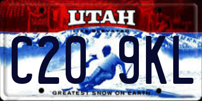 UT license plate C209KL