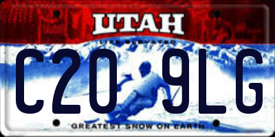 UT license plate C209LG
