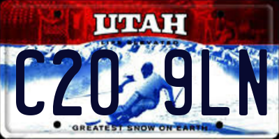 UT license plate C209LN