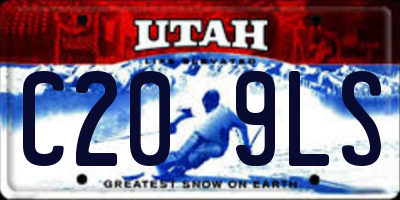 UT license plate C209LS