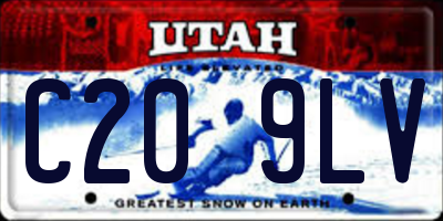 UT license plate C209LV
