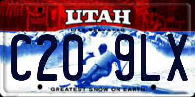 UT license plate C209LX