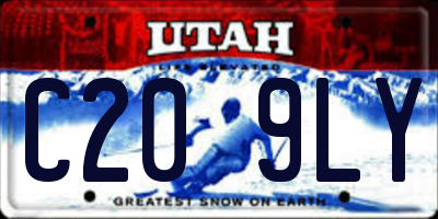 UT license plate C209LY