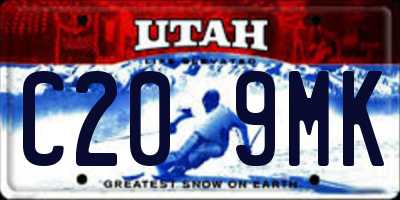 UT license plate C209MK