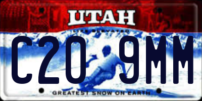 UT license plate C209MM