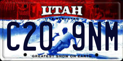 UT license plate C209NM