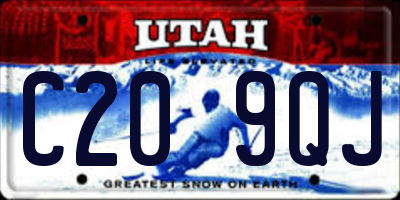 UT license plate C209QJ