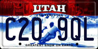 UT license plate C209QL