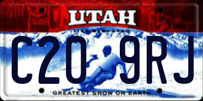 UT license plate C209RJ