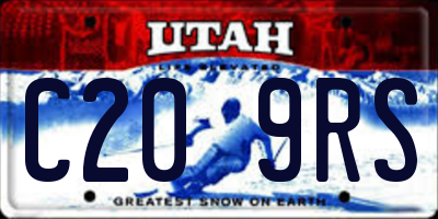 UT license plate C209RS