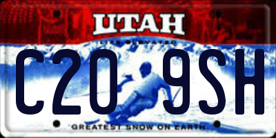 UT license plate C209SH