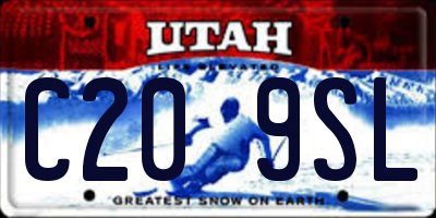 UT license plate C209SL