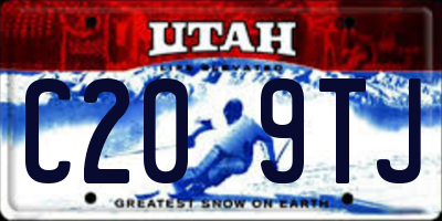 UT license plate C209TJ