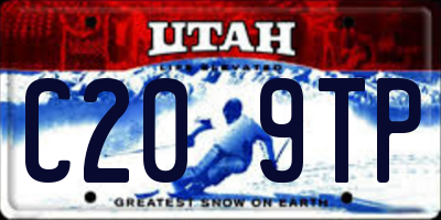UT license plate C209TP