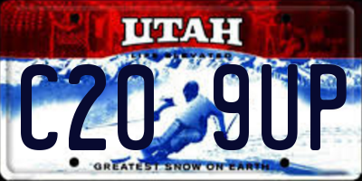 UT license plate C209UP