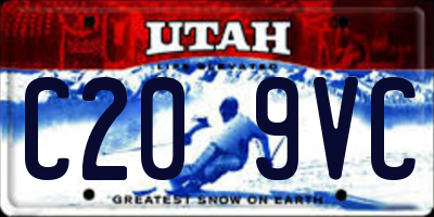UT license plate C209VC