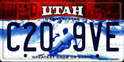 UT license plate C209VE