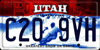 UT license plate C209VH