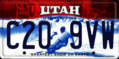 UT license plate C209VW