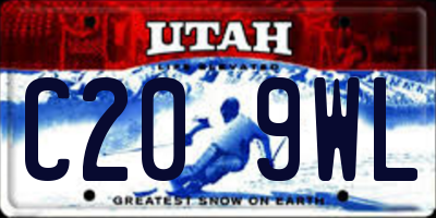 UT license plate C209WL
