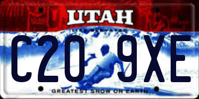 UT license plate C209XE
