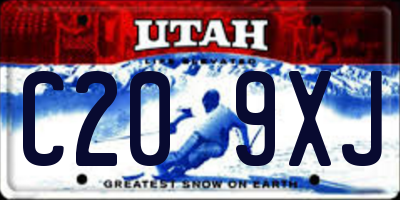 UT license plate C209XJ