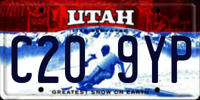 UT license plate C209YP