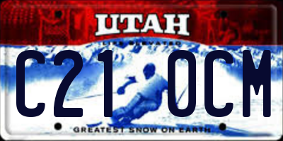 UT license plate C210CM