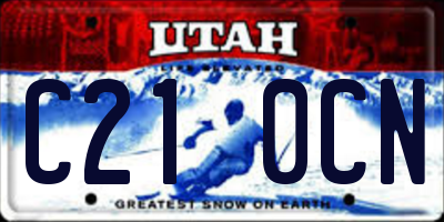 UT license plate C210CN