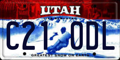 UT license plate C210DL