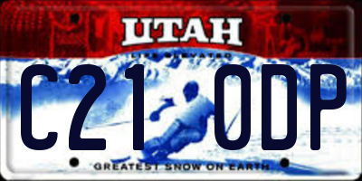 UT license plate C210DP