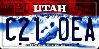 UT license plate C210EA