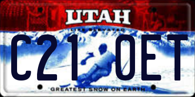 UT license plate C210ET