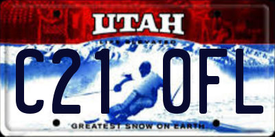 UT license plate C210FL