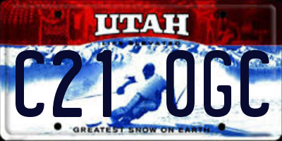 UT license plate C210GC