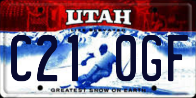 UT license plate C210GF