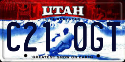 UT license plate C210GT