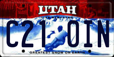 UT license plate C210IN