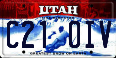 UT license plate C210IV